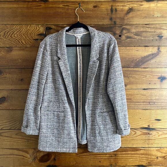 Nanette Lepore mid length tweed blazer lady jacket size XL - Picture 1 of 4